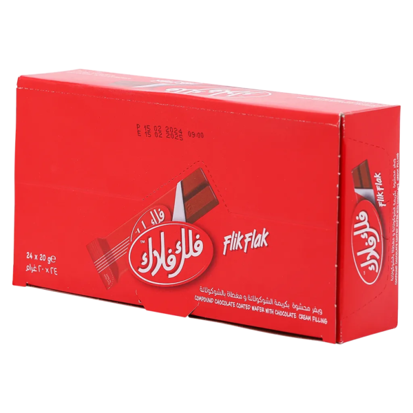 رنا فليك فلاك ويفر الاصابع بنكهة الشوكولاته و الحليب علبة 24 * 25.5ج
