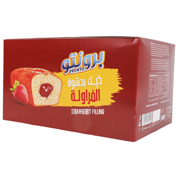 برونتو كيك بالفراولة 12 حبة