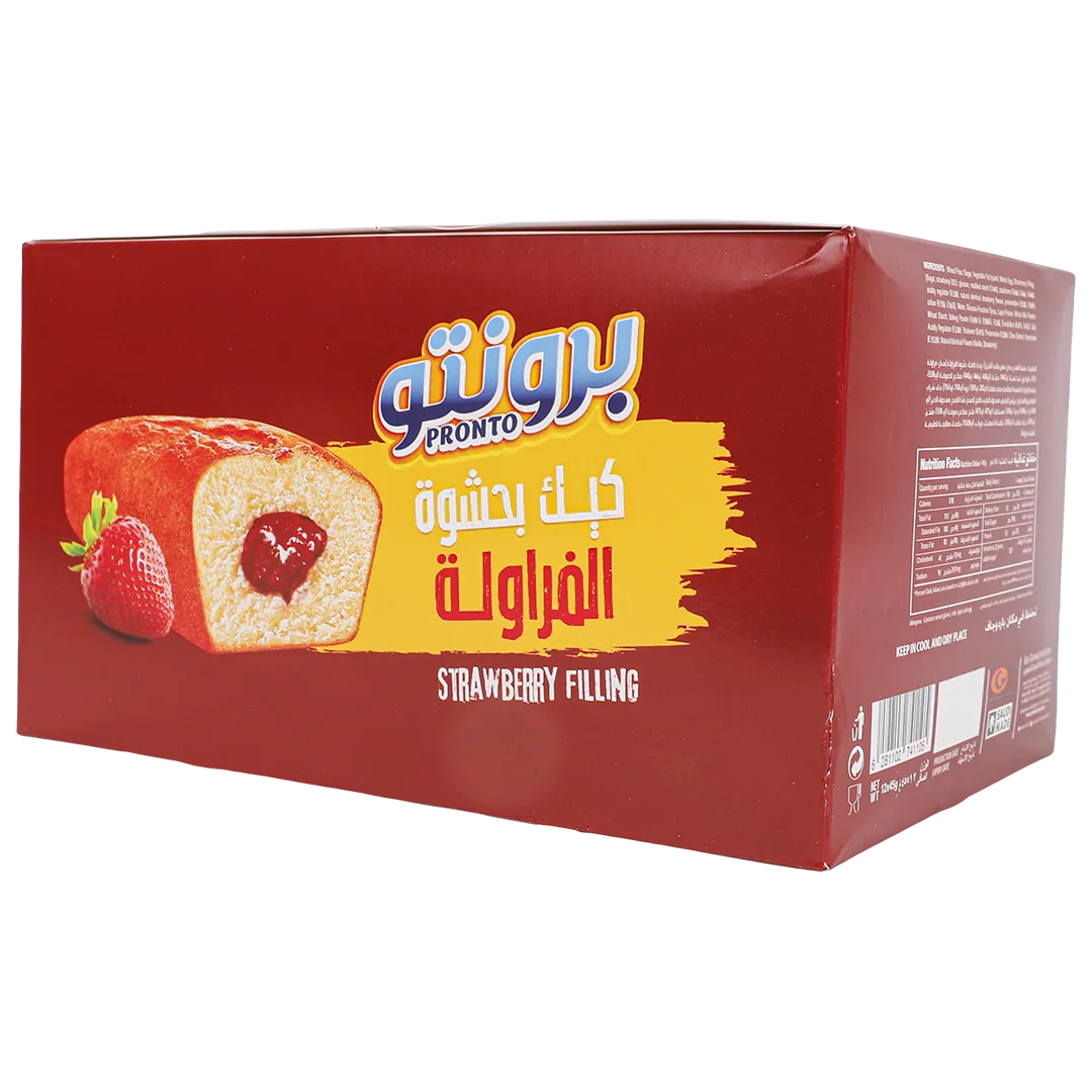 6281102741105_1 برونتو كيك بالفراولة 12 حبة - الصورة 1