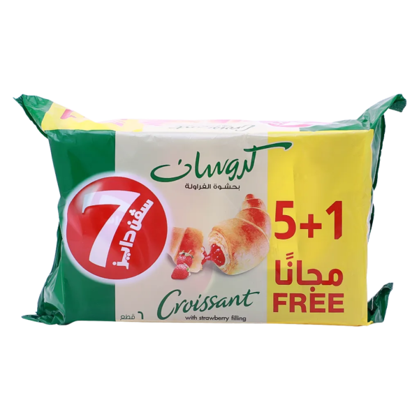 سفن دايز كرواسان فراولة 5 حبات 1 مجانا 55 ج
