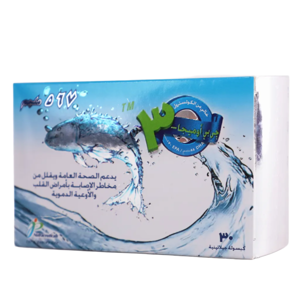جي بي فارما اوميجا 3 - 567 مجم 30 كبسولة