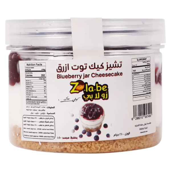 زولابي تشيز كيك توت ازرق مجمد 210 ج