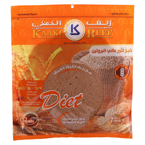 ريف كعكي خبز تنور عالي البروتين بالصويا 7 حبات