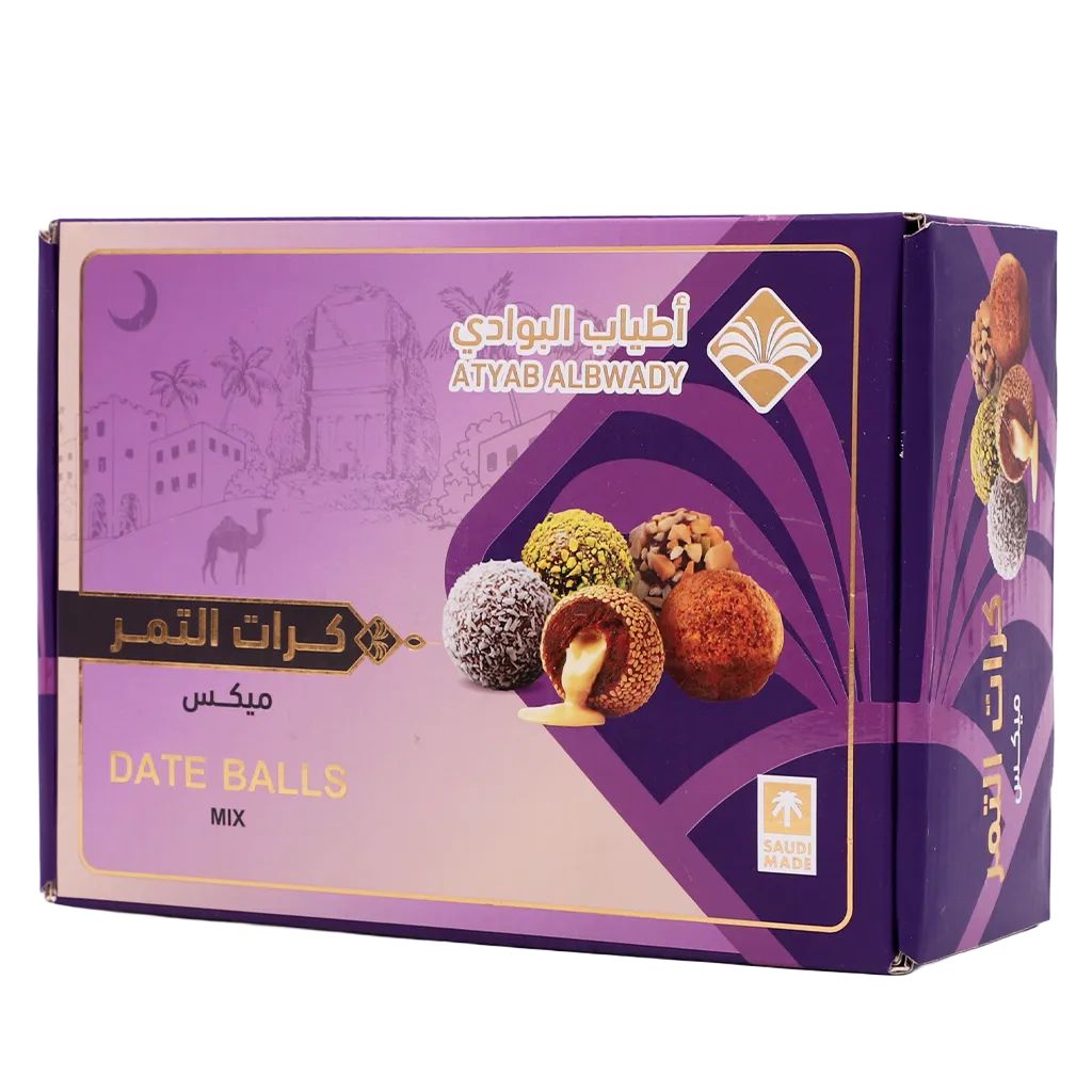 6287004382637_1 أطياب البوادي كرات التمر مكس 500 ج - الصورة 1