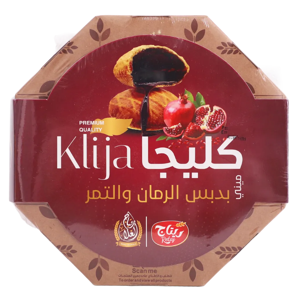 6287005200770_1 ريتاج الغلا ميني كليجا دبس الرمان والتمر 600 ج - الصورة 1