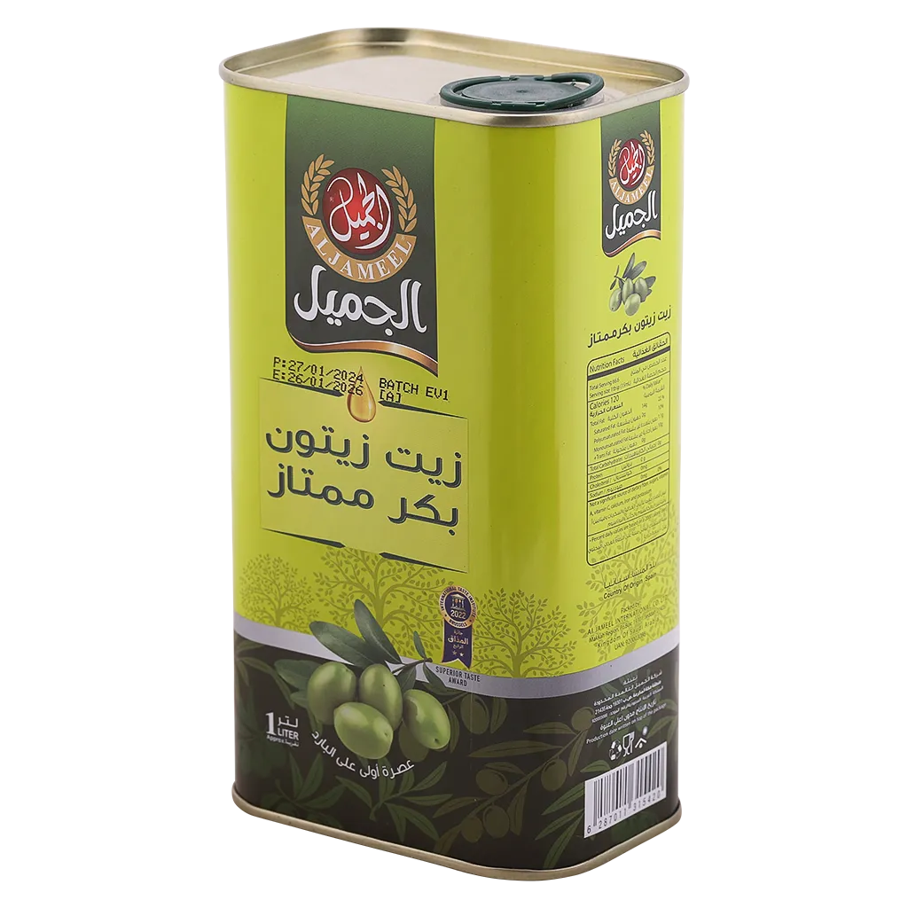 6287011315420_1 الجميل زيت زيتون بكر ممتاز اسباني 1 لتر - الصورة 1