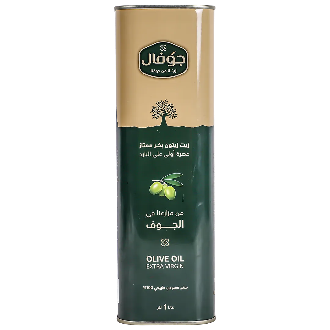 6287021390028_1 جوفال زيت زيتون بكر قطفة اولى عضوي 1 لتر - الصورة 1