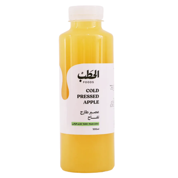 الحطب عصير طازج تفاح معصور علي البارد 500 مل