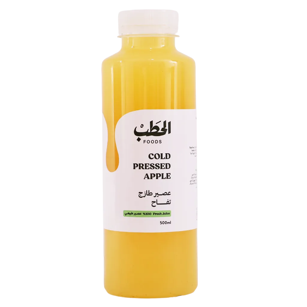 6287043721749_1 الحطب عصير طازج تفاح معصور علي البارد 500 مل - الصورة 1