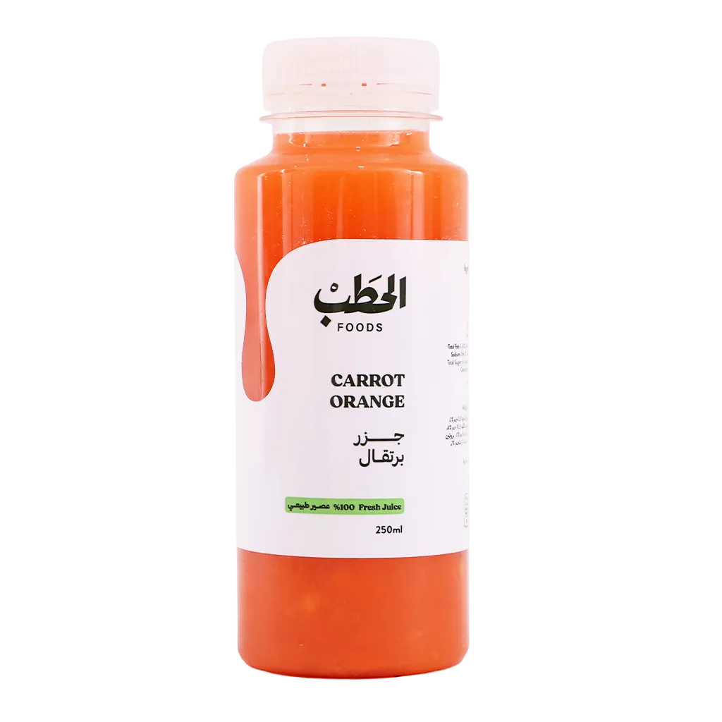 6287043721886_1 الحطب عصير طازج جزر وبرتقال 250 مل - الصورة 1