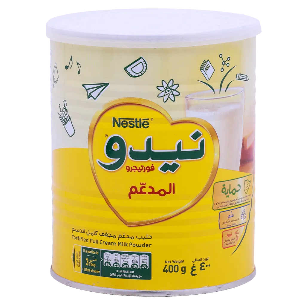 6294017116241_1 نيدو حليب بودرة كامل الدسم 400 ج - الصورة 1
