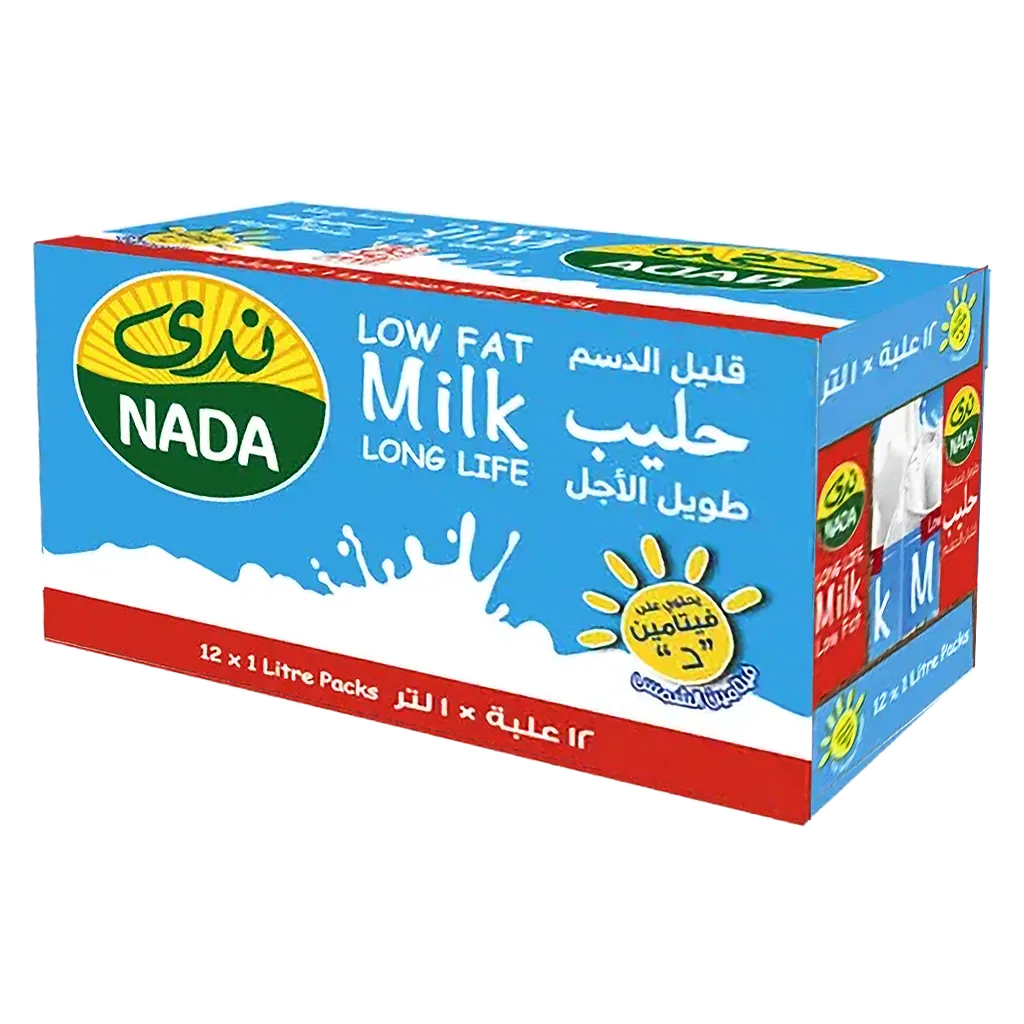 64b526d8-0b67-4761-972e-3cefcf4a2d6b ندى حليب قليل الدسم 12 حبة 1 لتر - الصورة 1