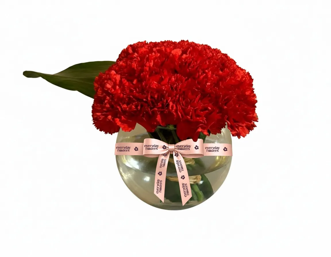 7015e16b-1f99-457e-b930-f16911253442 مزهرية قرنفل أحمر من ورد كل يو - الصورة 1