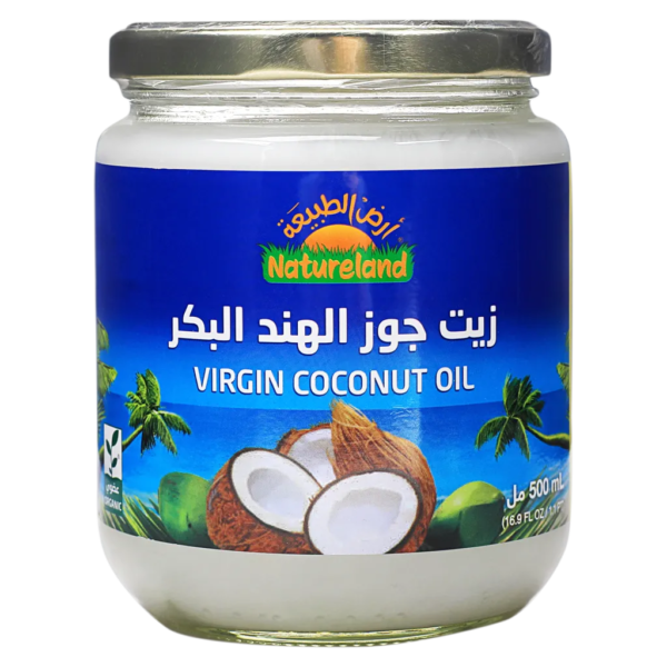 أرض الطبيعة زيت جوز الهند بكر 500 مل