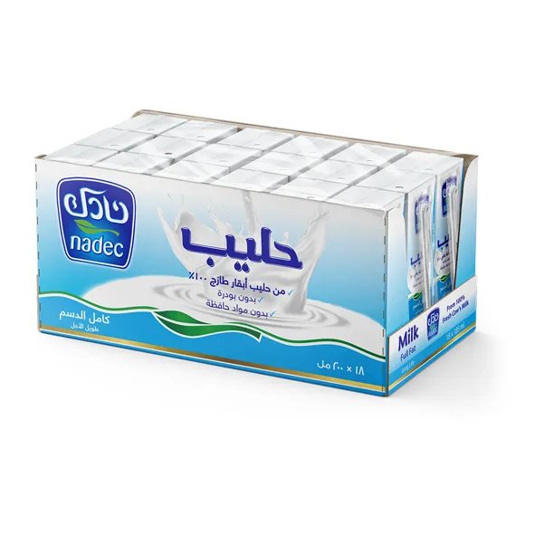 75b2812b-b559-4ab6-9c5e-e6108865d014_10x10 نادك حليب كامل الدسم 18 حبة 200 مل - الصورة 1