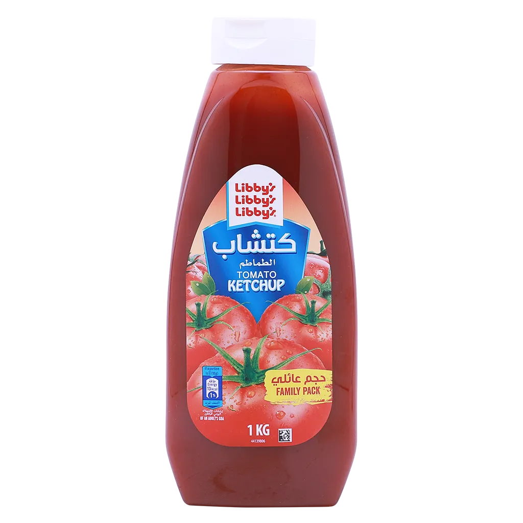 7613287590961_1 ليبيز كاتشب طماطم زجاجة ضغط 1 كج - الصورة 1
