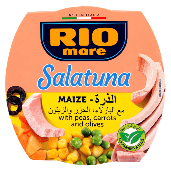 ريو ماري سلطة الخضار مع التونة بخلطة الذره 160ج