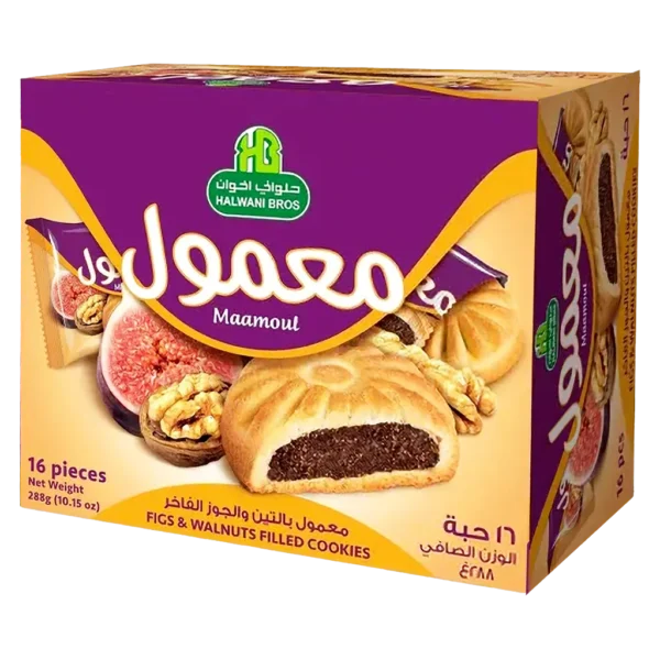 حلواني معمول بالجوز والتين 16 حبة 18 ج