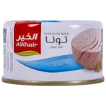 الخير تونا لحم أبيض قطعة واحدة ماء وملح 90 ج