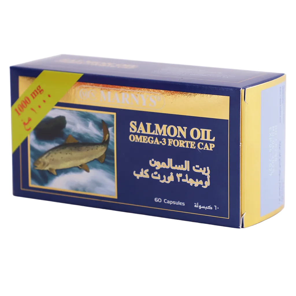 8410885086471_1 مارنيز زيت السلمون أوميجا 3 فورت 1000 مجم 60 كبسولة - الصورة 1