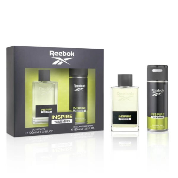 ريبوك طقم هدايا للرجال انسباير يور مايند عطر أو دي تواليت 100 مل + مزيل عرق 150 مل