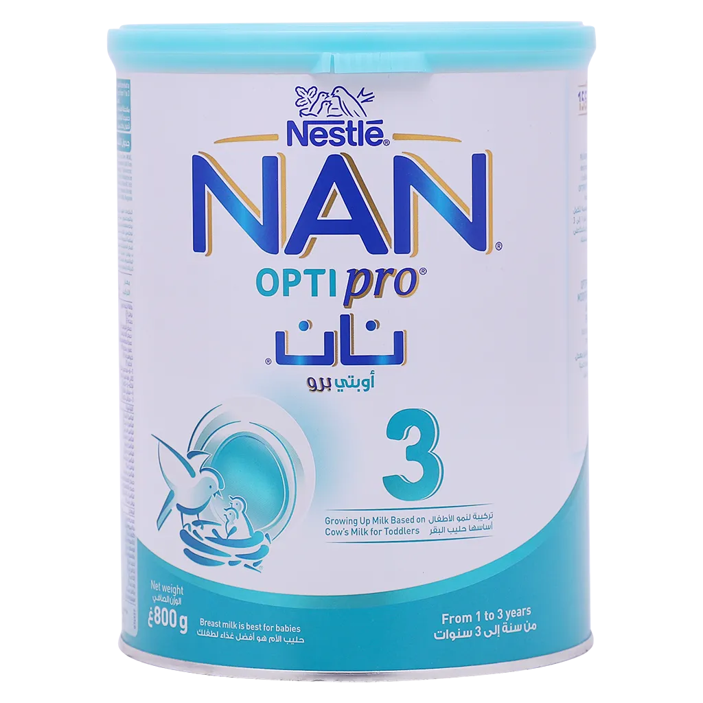 8445290994486_1 نان اوبتي برو حليب المرحلة 3 800 ج - الصورة 1