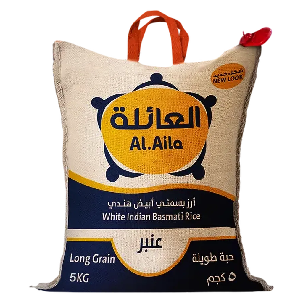 84845c6c-6107-447b-bb63-ab5b8c04b794 العائلة أرز بسمتي أبيض هندي عنبر بشاور 5 كج - الصورة 1