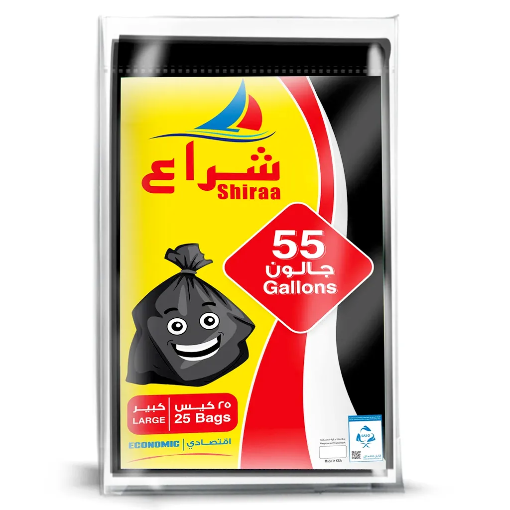 85599f53-6fe4-43df-91c5-0533b0f75395 شراع أكياس نفايات قابل للتحلل 55 جالون 25 كيس - الصورة 1