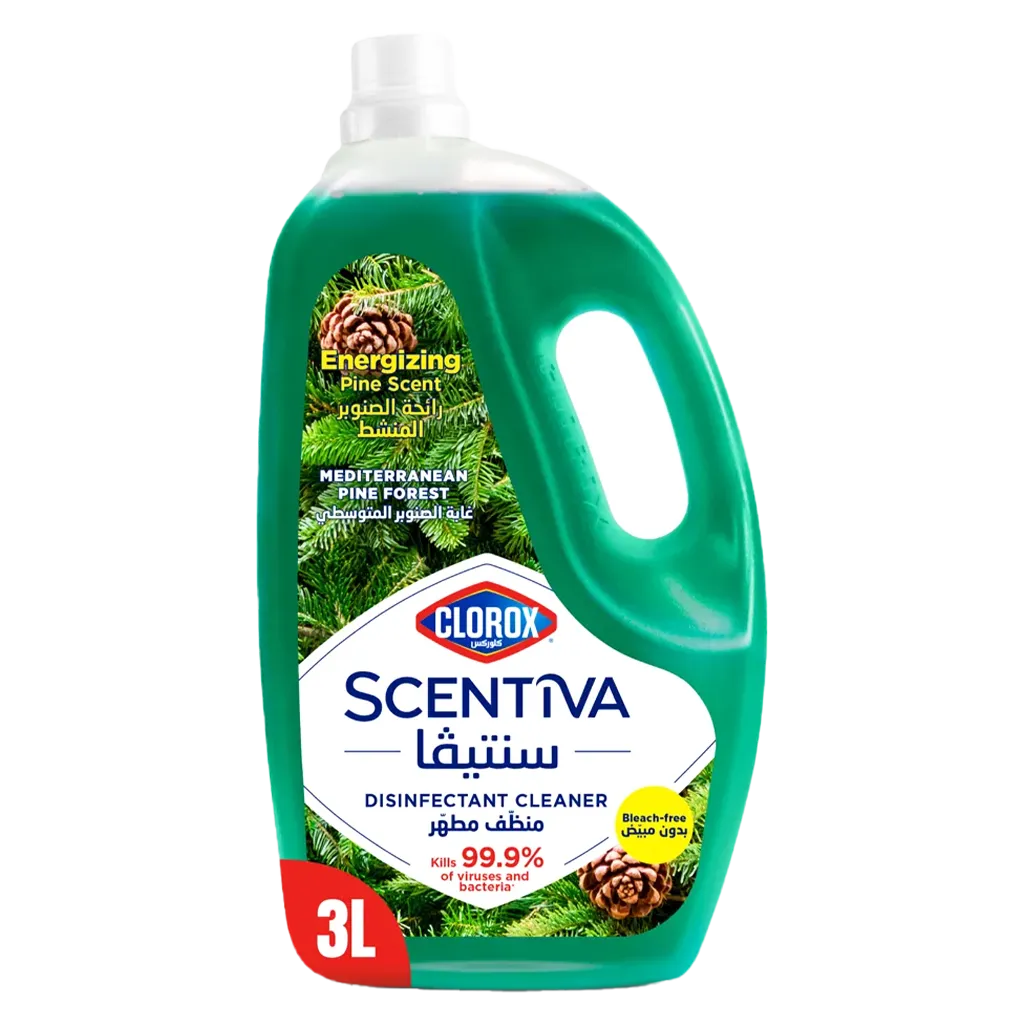 89798e0a-b155-4505-90f2-40fb7ec4eb47 كلوركس سنتيفا مطهر ومنظف متعدد الاستخدامات بالصنوبر 3 لتر - الصورة 1