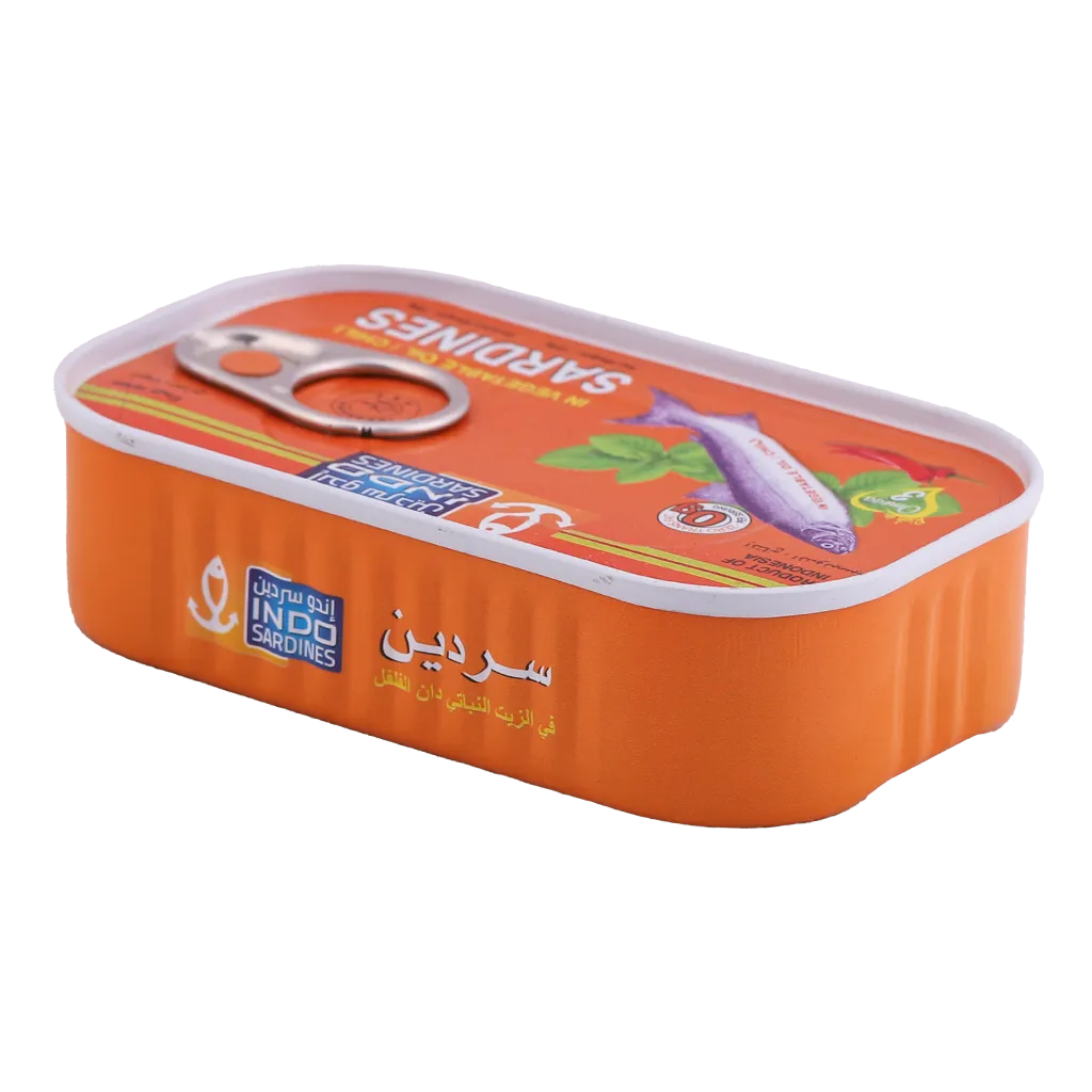 8994420203368_1 إندوفود سردين بالزيت النباتي بالفلفل الحار 125 ج - الصورة 1