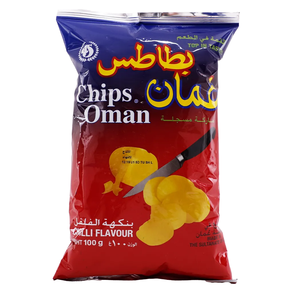 9501100017413_1 عمان بطاطس بالنكهة الحارة 100 ج - الصورة 1