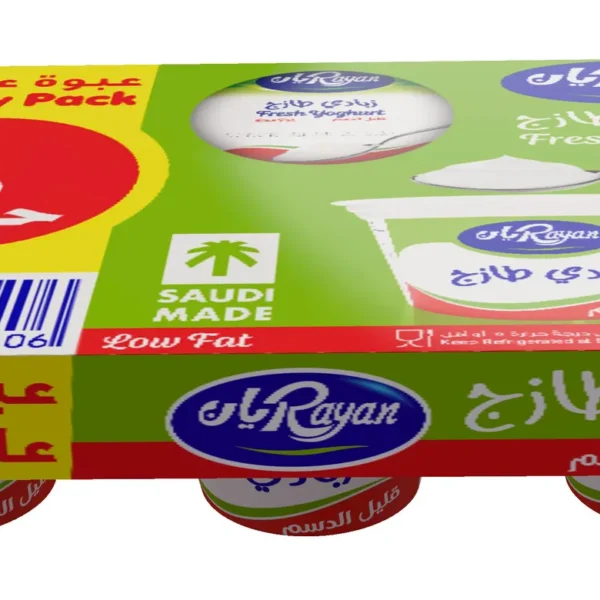 ريان زبادي قليل الدسم 6 حبات 150 ج