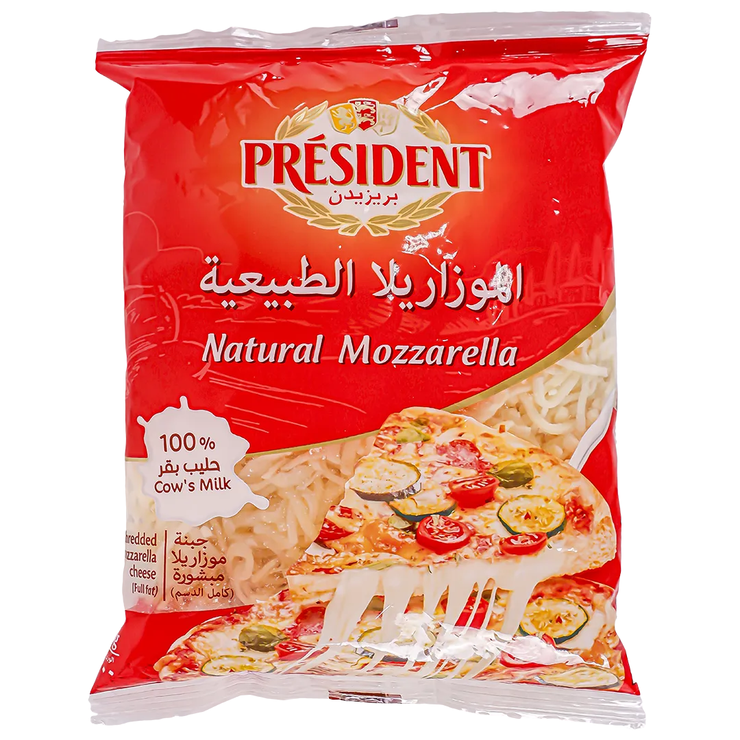 97b38c6f-84c9-4d9f-ad78-cced2e08a7a8 بريزيدن جبن موزاريلا مبشورة 200 ج - الصورة 1