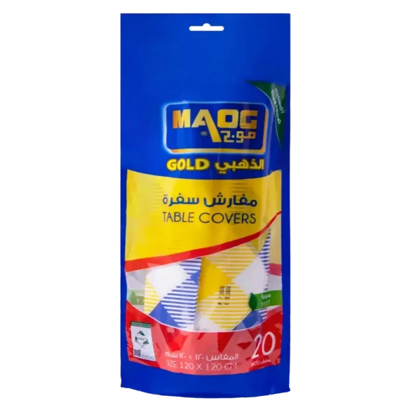 موج مفرش سفره بلمسة مخمليه 20 حبه 120 * 120 س