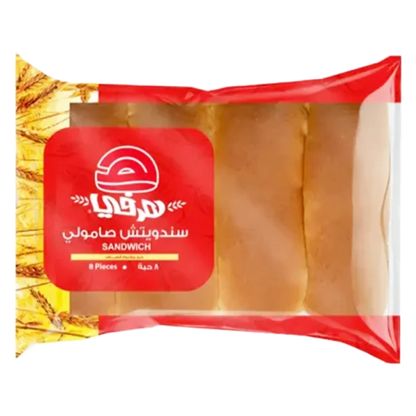 هرفي خبز ساندوتش ابيض 8 قطع