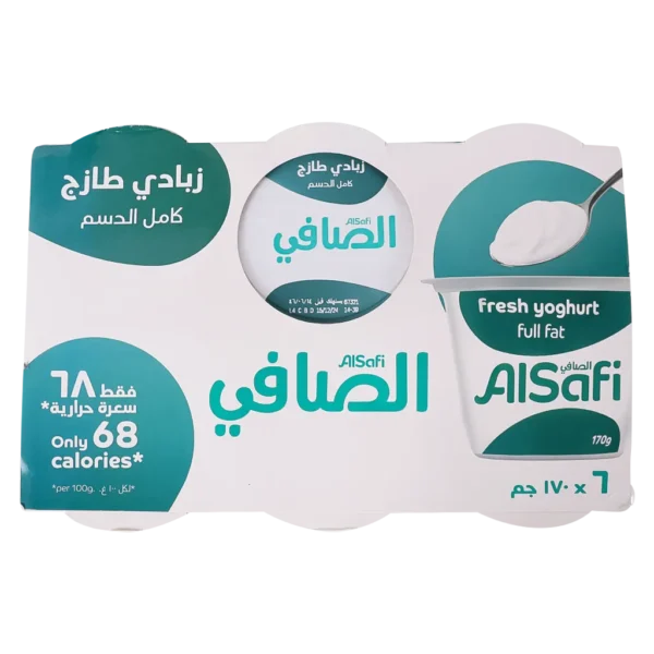الصافي زبادي كامل الدسم 6 حبات 170 ج