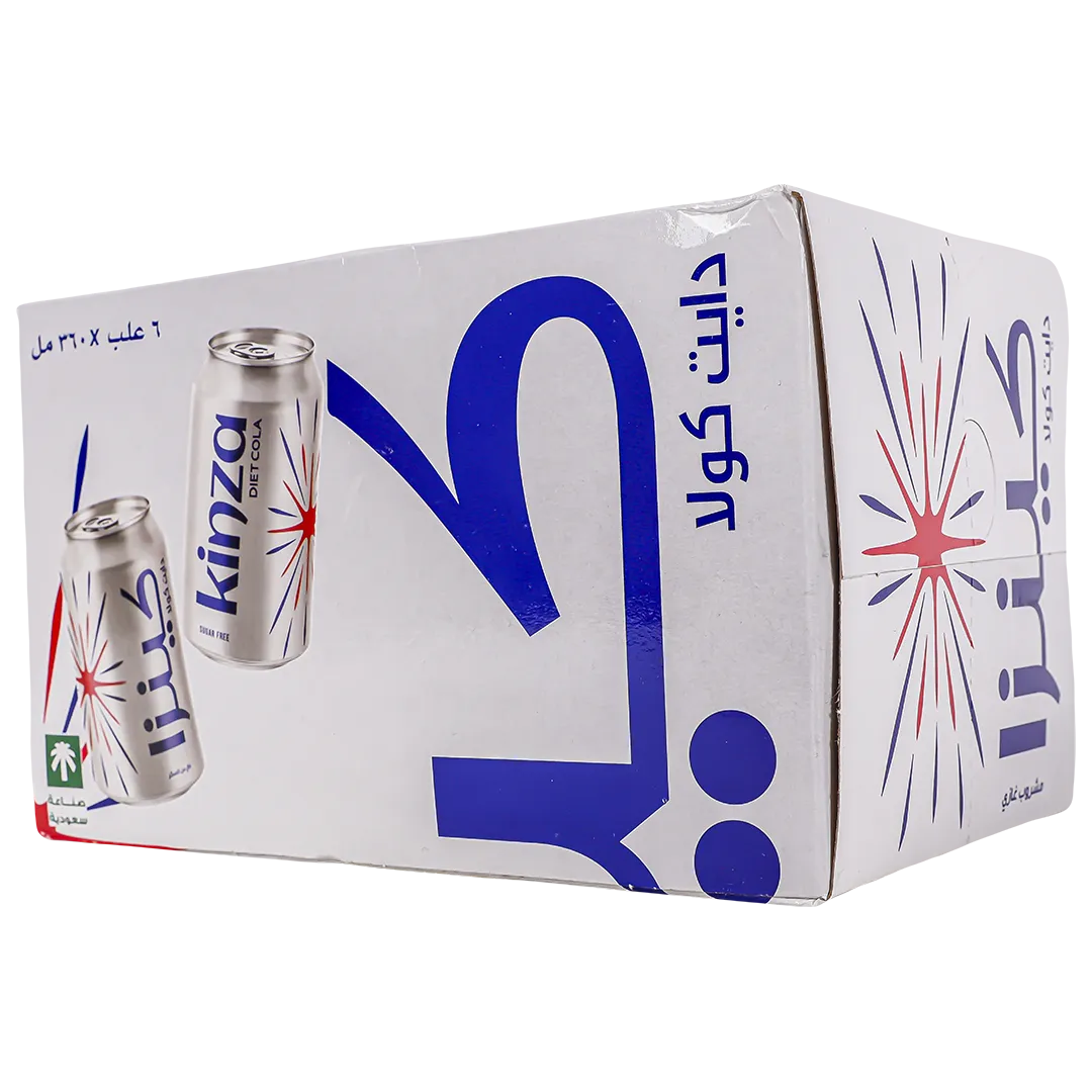a85fd0ae-1987-4404-8618-a56b7771f336 كينزا كولا دايت مشروب غازي 6 حبات 360 مل - الصورة 1