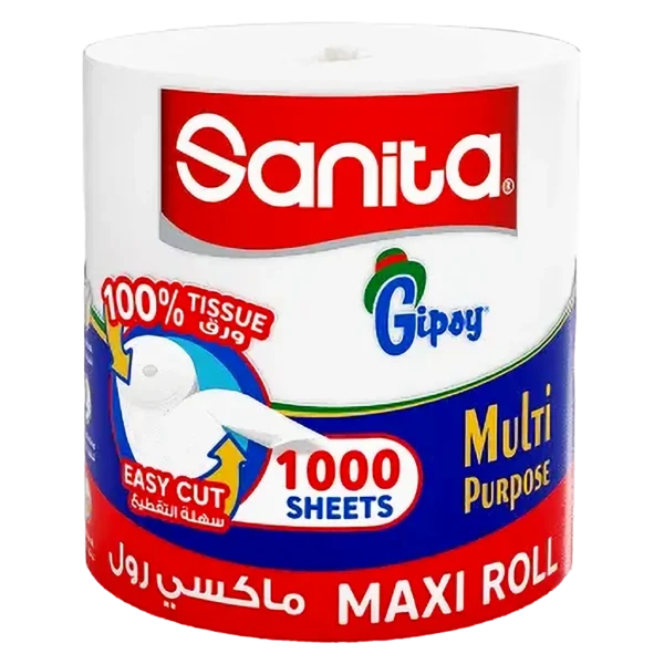 سانيتا جبسي ماكسي ورق مطبخ رول 1000 ورقة