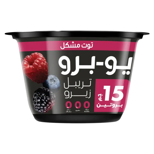 يوبرو زبادي بروتين توت مشكل 150 ج