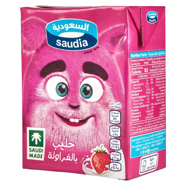 السعودية حليب بالفراولة 200 مل