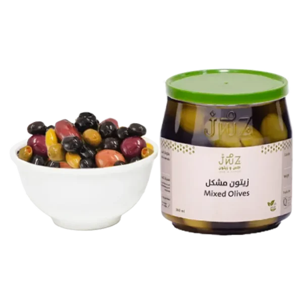 زيتون مشكل ٣٦٠ جرام - جبن وزيتون