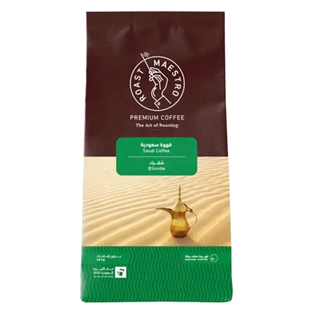 c2e2ad0c-f1ef-4534-8add-237976dd617f روست مايسترو قهوة سعودية محمصة شقراء 250 ج - الصورة 1