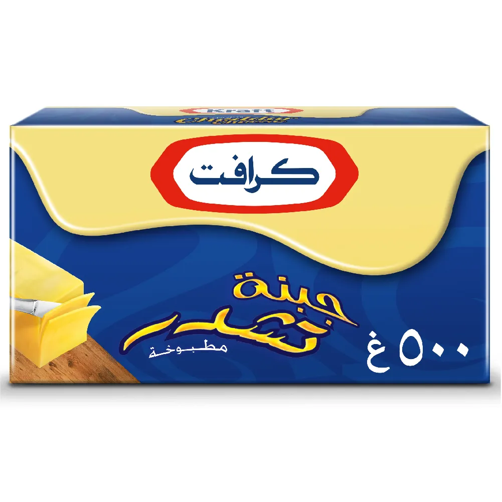 c59e151d-366d-4f93-be9c-ed8dc2c4442d كرافت قالب جبنة شيدر 500 ج - الصورة 1