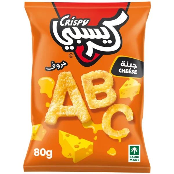كريسبي حروف رقائق البطاطس جبن 80 ج