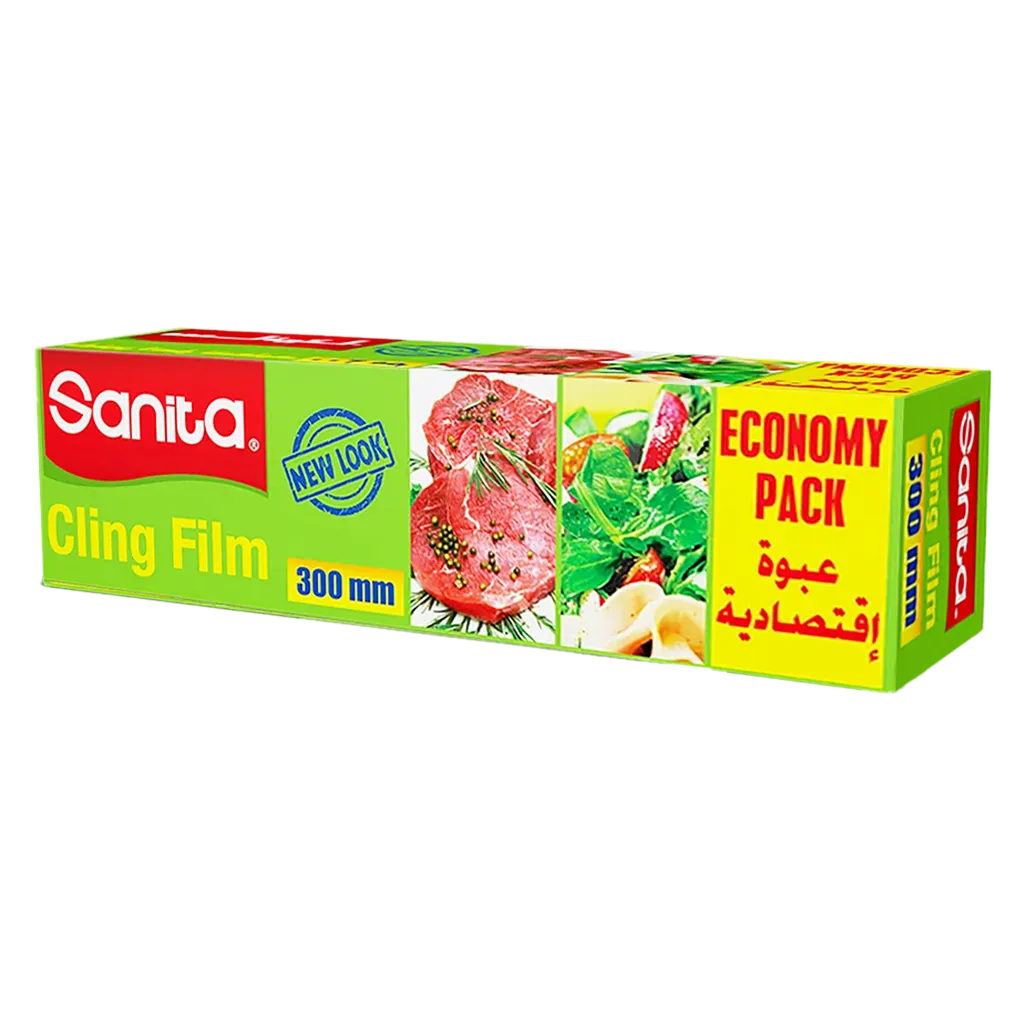 c8c09a3f-ba4b-480a-b8b9-51fa2c7b13af سانيتا رول تغليف بلاستيك العبوة الاقتصادية 30 سم 1 رول - الصورة 1