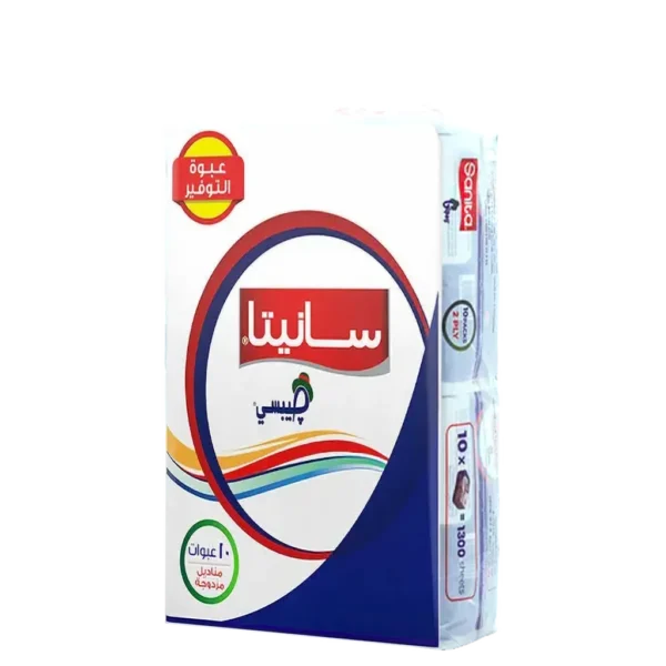 سانيتا جيبسي مناديل وجه 130 ورقة 10 حبات