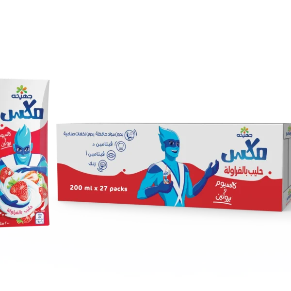 جهينة مكس حليب بالفراولة 27 حبة 200 مل