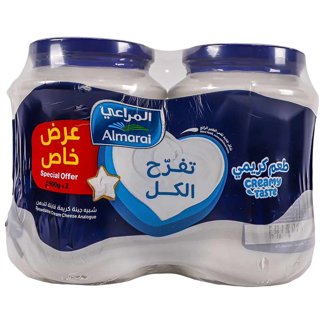 cd4e0883-acc5-499f-b11f-dc6b5fee8cb3 المراعي شبيه جبنة كريمية قابلة للدهن 2 حبة 900 ج - الصورة 1