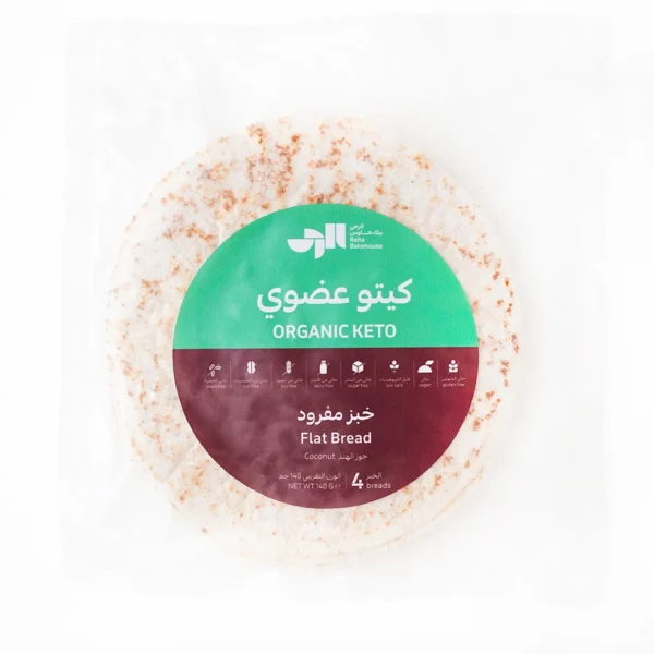 الرحى بيك هاوس خبز كيتو مفرود عضوي 4 قطع 140 ج