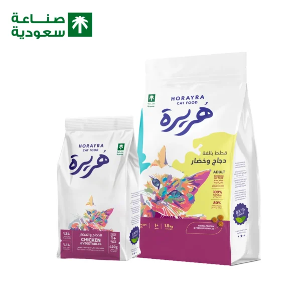 هريرة طعام جاف للقطط البالغه بالدجاج 1.50 كجم ومجانا 420 ج